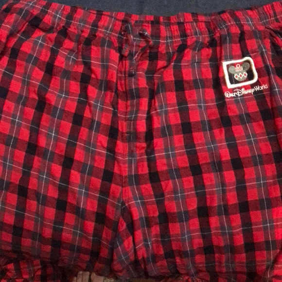 Disney Pants Walt Disney Xxl Mens Red And Black Pajama Pants Poshmark